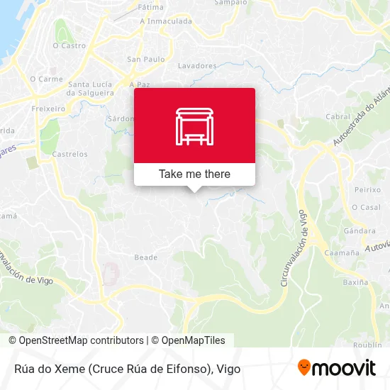 Rúa do Xeme (Cruce Rúa de Eifonso) map