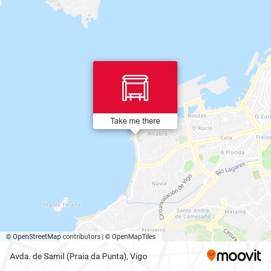 Avda. de Samil (Praia da Punta) map