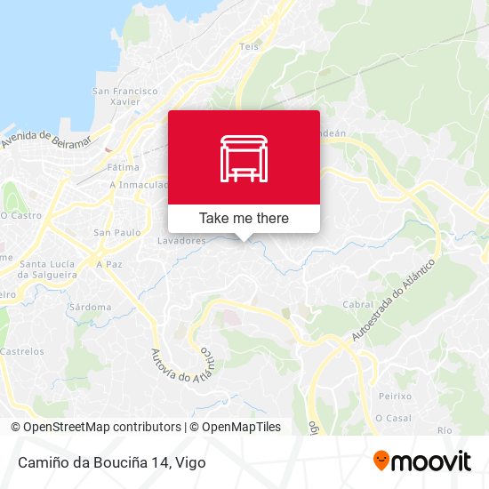Camiño da Bouciña 14 map
