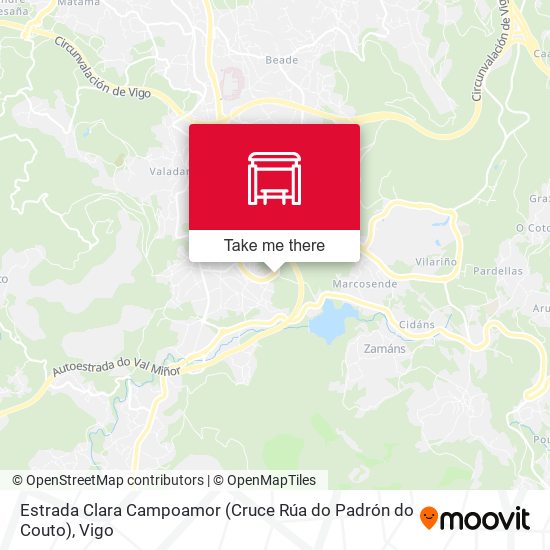 Estrada Clara Campoamor (Cruce Rúa do Padrón do Couto) map