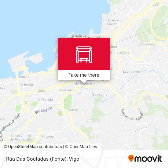 Rúa Das Coutadas (Fonte) map