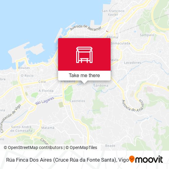 Rúa Finca Dos Aires (Cruce Rúa da Fonte Santa) map