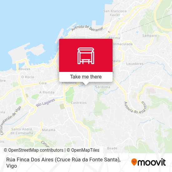 Rúa Finca Dos Aires (Cruce Rúa da Fonte Santa) map