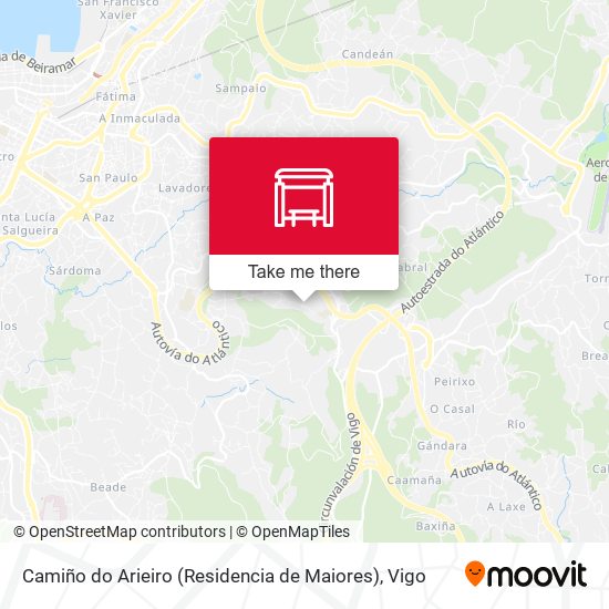 Camiño do Arieiro (Residencia de Maiores) map