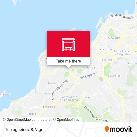 Teixugueiras, 8 map