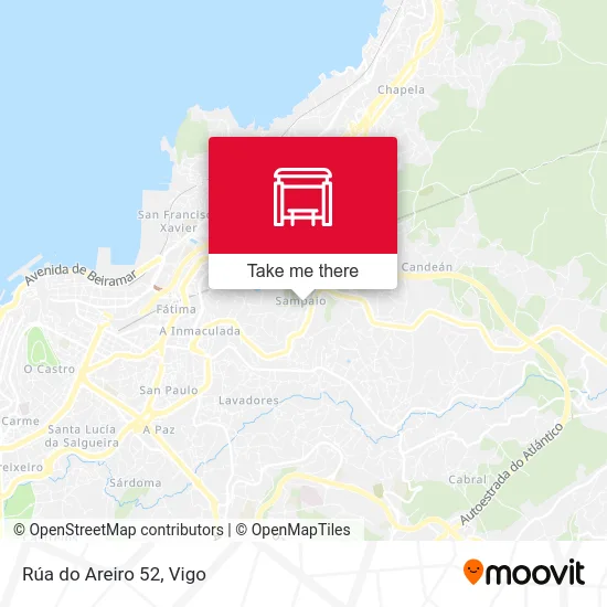 Rúa do Areiro 52 map