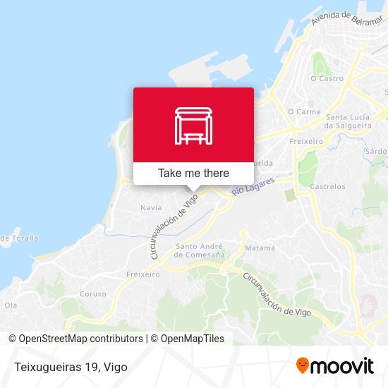 Teixugueiras 19 map