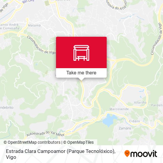 Estrada Clara Campoamor (Parque Tecnolóxico) map