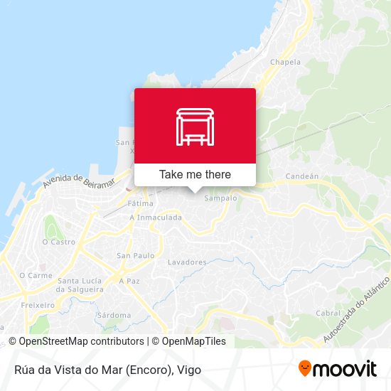 Rúa da Vista do Mar (Encoro) map