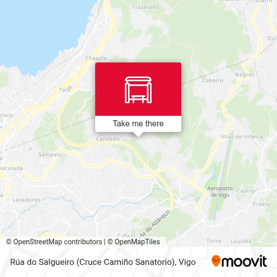 Rúa do Salgueiro (Cruce Camiño Sanatorio) map