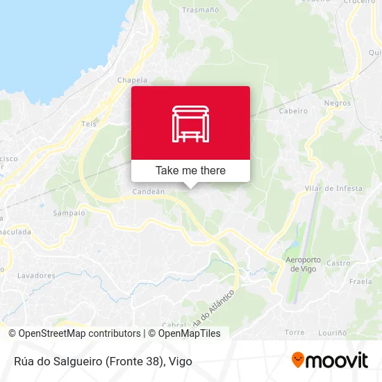 Rúa do Salgueiro (Fronte 38) map