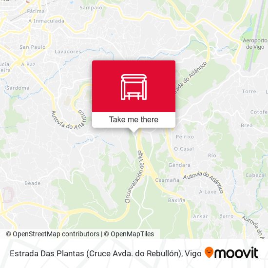 Estrada Das Plantas (Cruce Avda. do Rebullón) map