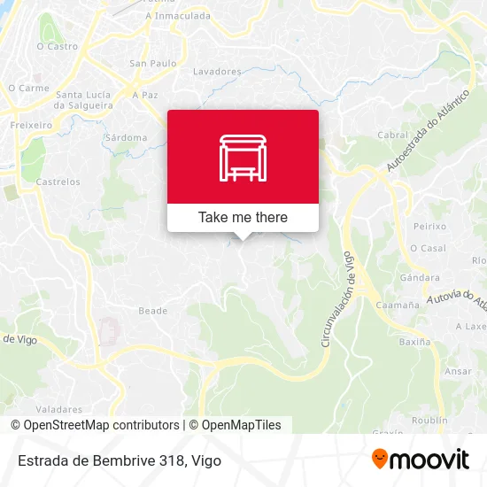 Estrada de Bembrive 318 map