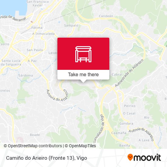 Camiño do Arieiro (Fronte 13) map