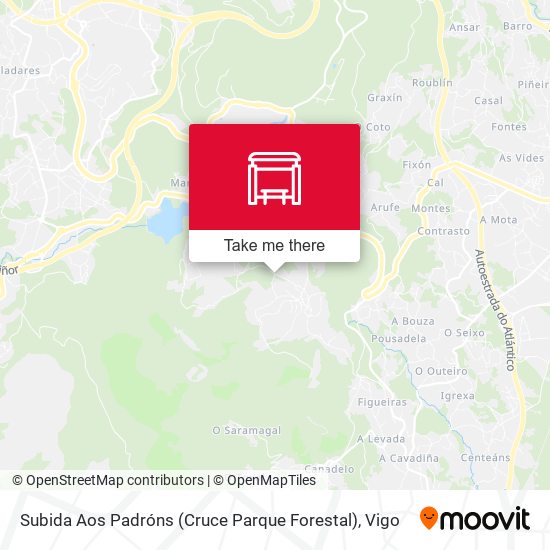 Subida Aos Padróns (Cruce Parque Forestal) map