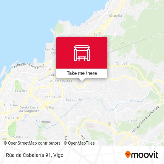 Rúa da Cabalaría 91 map