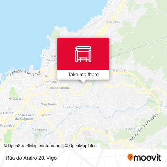 Rúa do Areiro 20 map