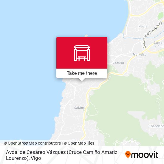 Avda. de Cesáreo Vázquez (Cruce Camiño Amariz Lourenzo) map