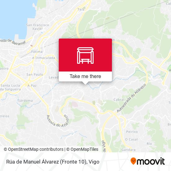 Rúa de Manuel Álvarez (Fronte 10) map