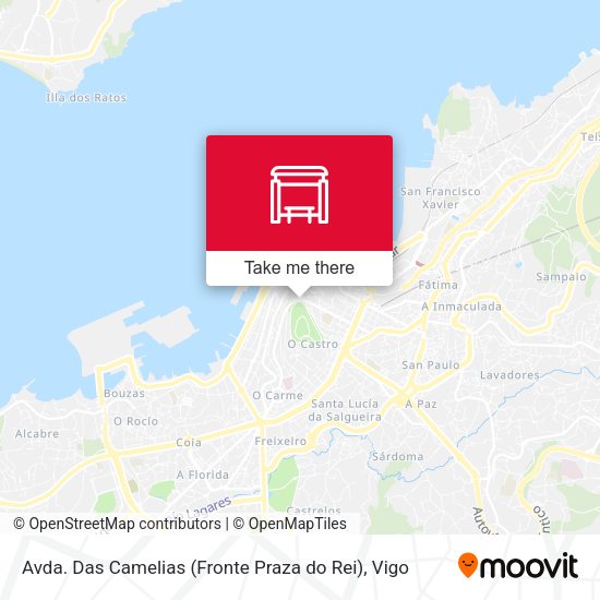 Avda. Das Camelias (Fronte Praza do Rei) map