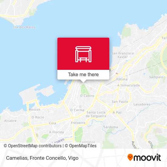 Camelias, Fronte Concello map