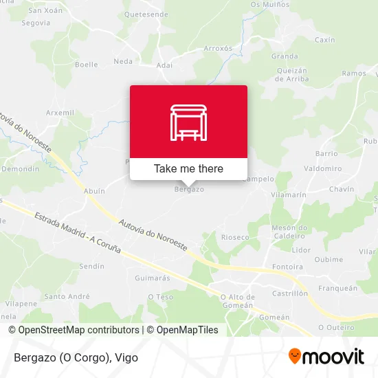 Bergazo (O Corgo) map