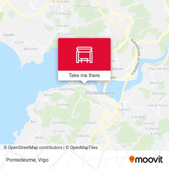 Pontedeume map