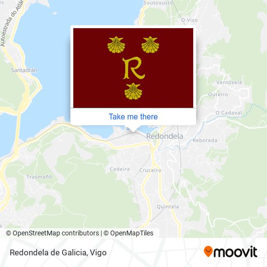Redondela de Galicia map