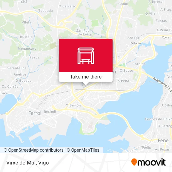 Virxe do Mar map