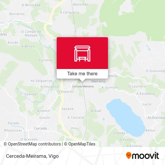 Cerceda-Meirama map