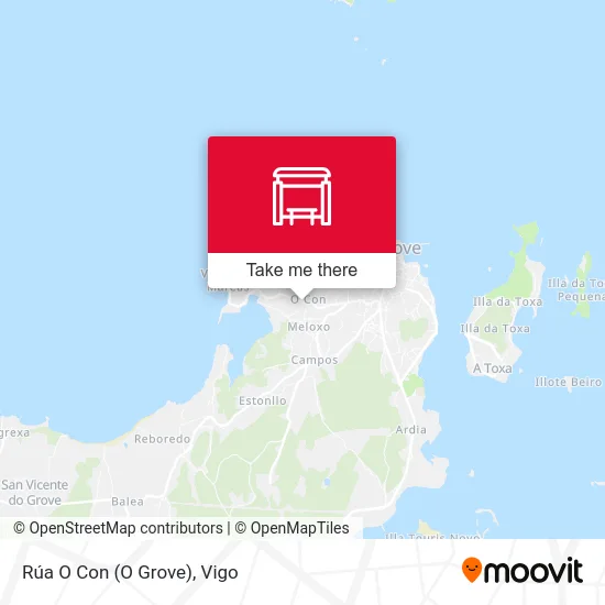 Rúa O Con (O Grove) map