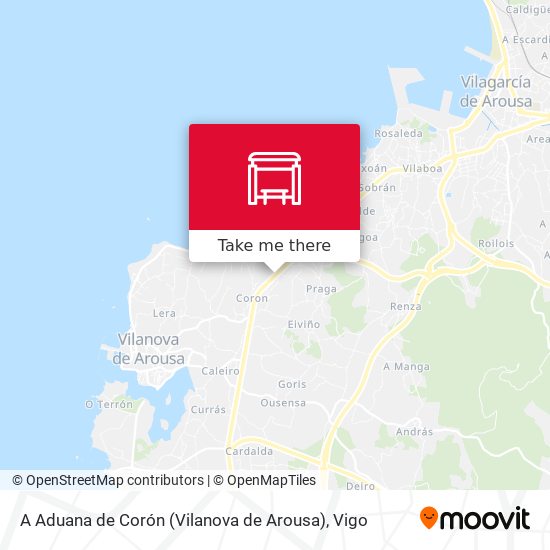 A Aduana de Corón (Vilanova de Arousa) map