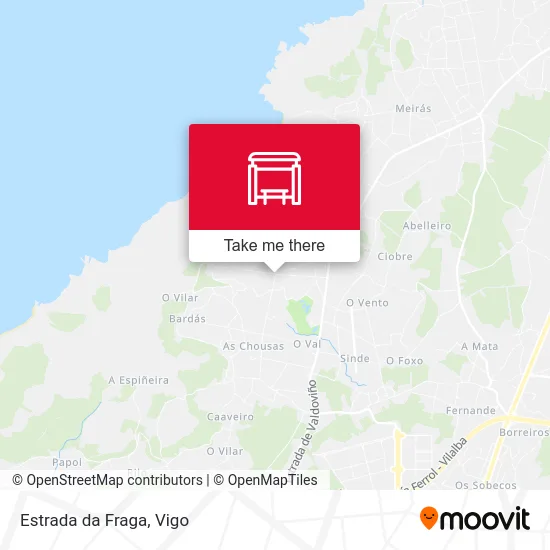 Estrada da Fraga map