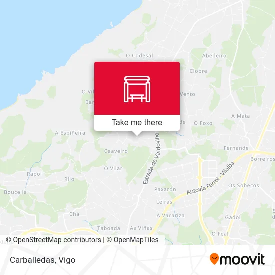 Carballedas map