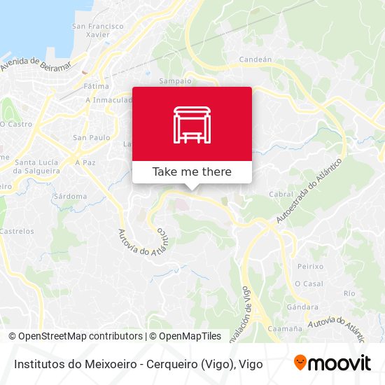 Institutos do Meixoeiro - Cerqueiro (Vigo) map