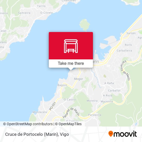 Cruce de Portocelo (Marín) map