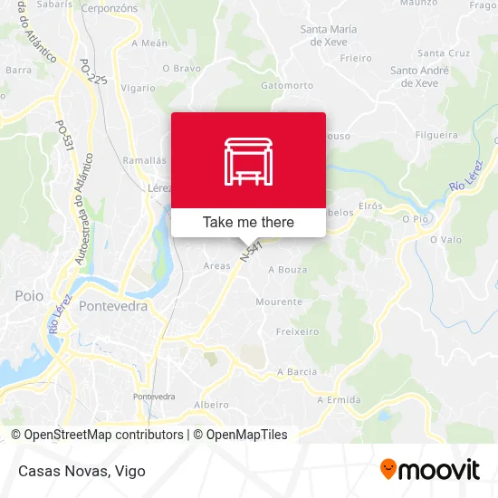 Casas Novas map