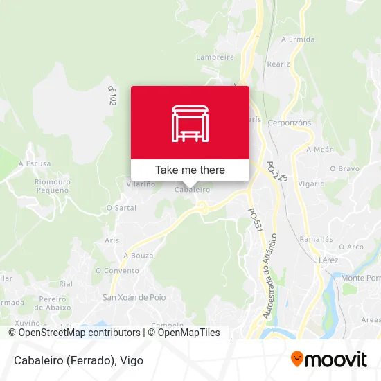 Cabaleiro (Ferrado) map