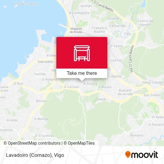 Lavadoiro (Cornazo) map