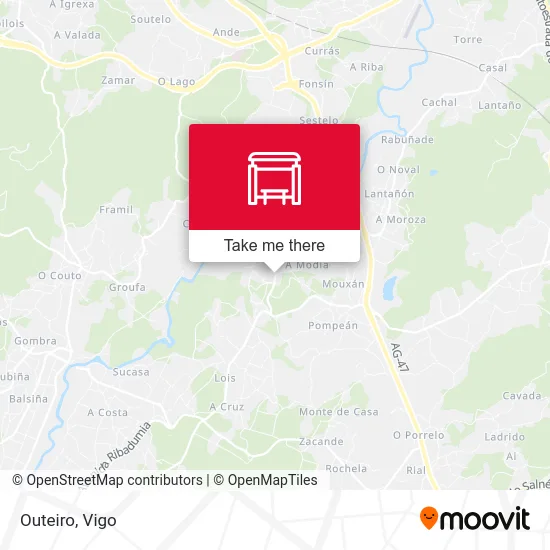 Outeiro map