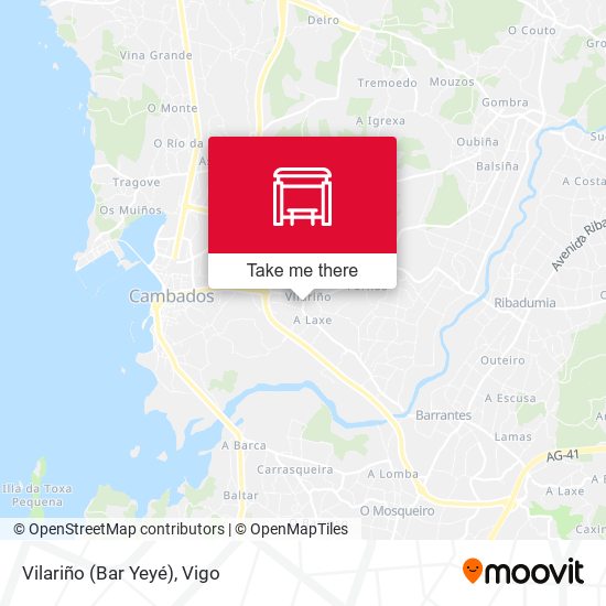 Vilariño (Bar Yeyé) map