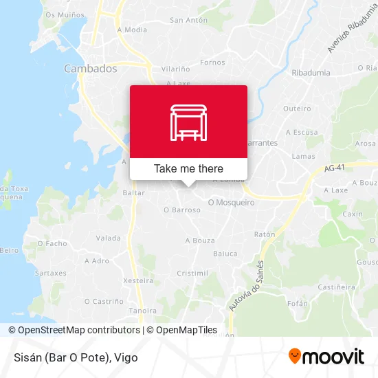 Sisán (Bar O Pote) map