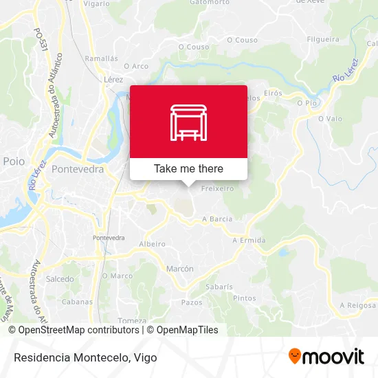Residencia Montecelo map
