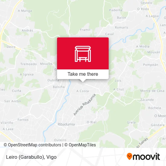 Leiro (Garabullo) map