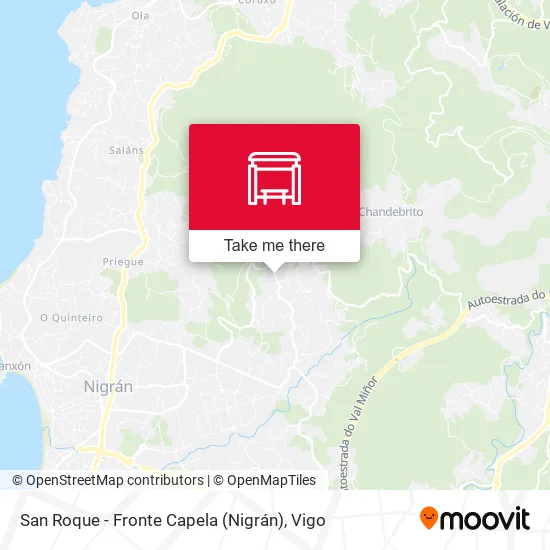 San Roque - Fronte Capela (Nigrán) map