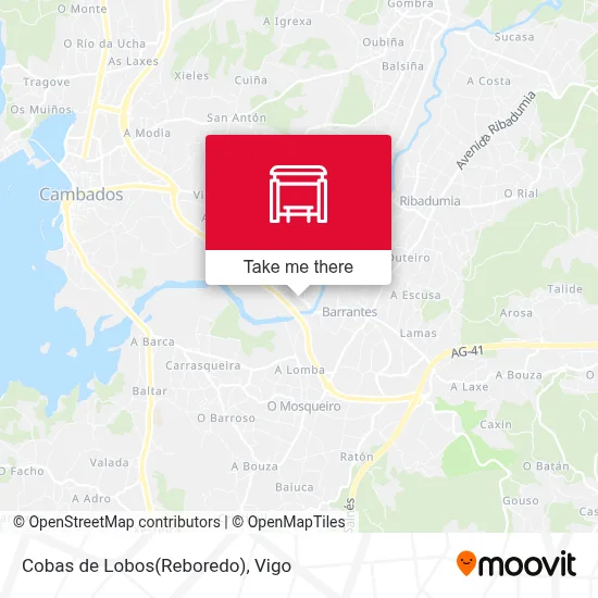 Cobas de Lobos(Reboredo) map