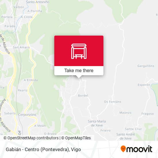 Gabián - Centro (Pontevedra) map