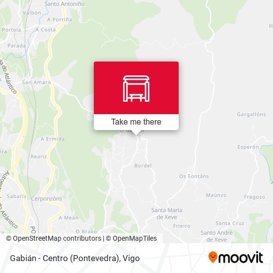Gabián - Centro (Pontevedra) map
