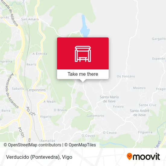 Verducido (Pontevedra) map