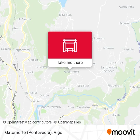 Gatomorto (Pontevedra) map